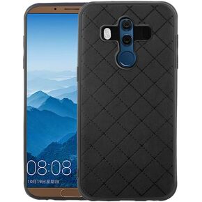 ELISORLI Compatible with Huawei Mate 10 Pro Case Rugged Thin Slim Cell Accessories Anti-Slip Fit Rubber TPU Mobile Phone Protection Full Body Cover for Hawaii Mate10Pro Mate10 10Pro Women Men Black