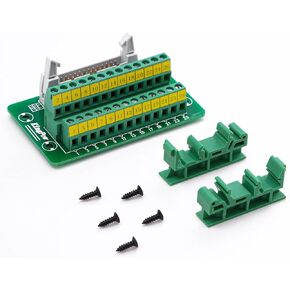 Molence IDC40 2x20 Pins 0.1" Male Header Breakout Board, C45 DIN Rail Mounting Terminal Block Connector for PLC MCU in Saudi Arabia