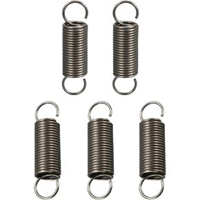 DTGN 1x10x60mm (WxODxL) زنبرك تمديد - 5 عبوات - جيد لآلات إصلاح المنزل - زنبرك فولاذي ممتد مضغوط - رمادي داكن