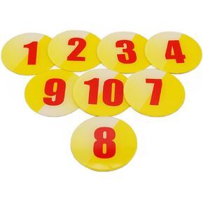 60 ملم أرقام طاولة دائرية أكريليك أرقام خزائن التخزين رقم الخزانة (1-10) الحانات المطاعم النوادي - أزرق 1 إلى 10 in Kuwait