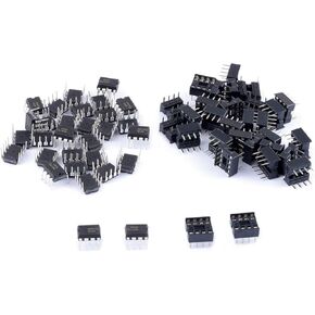 Cylewet 30Pcs NE555P Single Precision Timer with Sockets, NE555N NE555 Timer Chip IC Pulse Generator (Pack of 30) CYT1108 in Kuwait