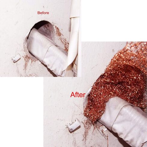 Copper Mesh, Mouse Blocker Mesh Copper Wool,Sturdy Pure Mesh Copper Stuff-fit Copper Wire Mesh for Gap Copper Blocker 4" x 40" in Kuwait