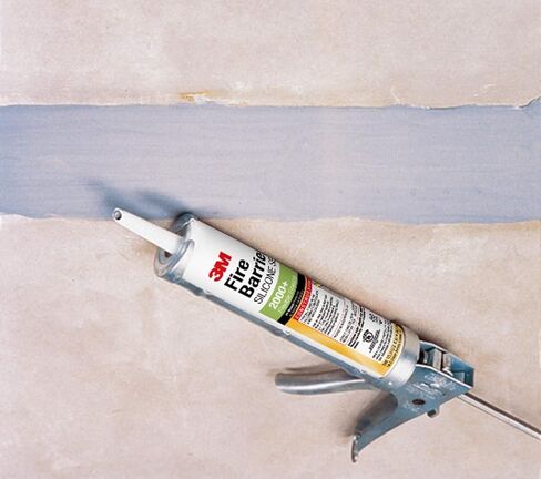 مانع تسرب السيليكون 3M Fire Barrier 2000+، رمادي، أسطوانة سعة 4.5 جالون (سطل) in Kuwait