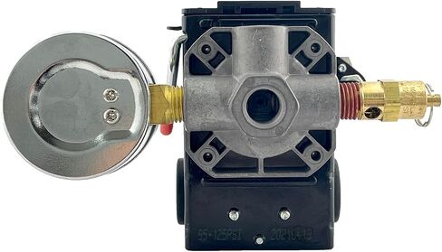 All Tool Depot H/D Pressure Switch 4 Ports 145-175 psi w/200 psi Pop Off Valve, 26AMP, 0-200 psi Side Gauge Color Coded in Saudi Arabia