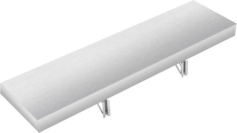 Concession Shelf- 48L x 12W Inch Stainless Steel Foldable Perfect for Food Truck, Trailer and Window Service in Kuwait