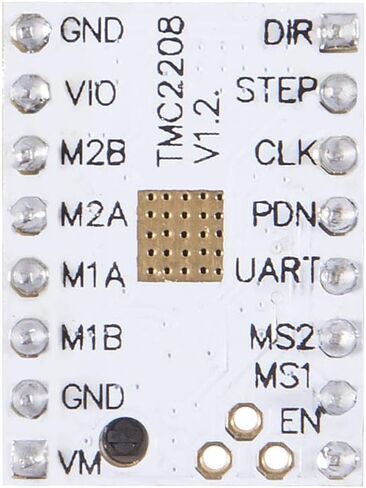 6 قطع طابعة ثلاثية الأبعاد TMC2208 V1.2 سائق الموتور ستيبر، TMC2208 ستيبر ستيبر موتور وحدة مع مفك بالوعة الحرارية للوحات تحكم الطابعة ثلاثية الأبعاد ريراب رامبس 1.4 MKS Gen Ender-3 Pro in Kuwait