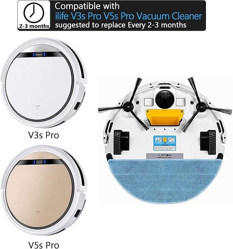 KEEPOW 10 Pack HEPA Filters Replacement Compatible with ILIFE V3s V3s pro | V5 V5s V5s Pro V5s Pro 2 V5s Plus Robot Vacuum Cleaner in Kuwait