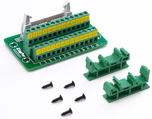 Molence IDC40 2x20 Pins 0.1 "لوحة القطع لرأس الذكور، موصل كتلة طرفية لتركيب السكك الحديدية C45 DIN لـ PLC MCU in Kuwait