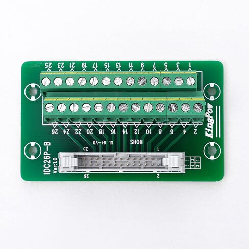 Molence IDC40 2x20 Pins 0.1 "لوحة القطع لرأس الذكور، موصل كتلة طرفية لتركيب السكك الحديدية C45 DIN لـ PLC MCU in Kuwait