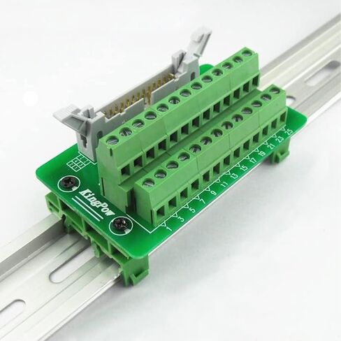 Molence IDC40 2x20 Pins 0.1 "لوحة القطع لرأس الذكور، موصل كتلة طرفية لتركيب السكك الحديدية C45 DIN لـ PLC MCU in Kuwait