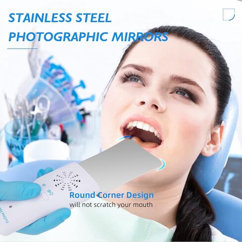 مرايا التصوير الفوتوغرافي للأسنان من Faruijie خالية من الضباب - عاكس للصور داخل الفم من جانبين ومروحة مرآة إطباقية من الفولاذ المقاوم للصدأ للأسنان مع 4 مرايا قابلة للتبديل in Kuwait