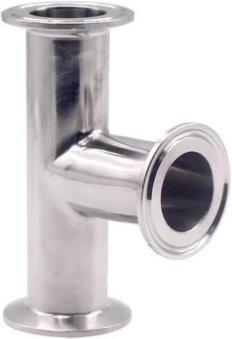 DERNORD Clamp Tee 3 طرق من الفولاذ المقاوم للصدأ 304 مع 3 حشوات من السيليكون تناسب مشبك ثلاثي 1.5 بوصة، تركيبات صحية أنبوب 38 مم (1.5 بوصة) in Kuwait