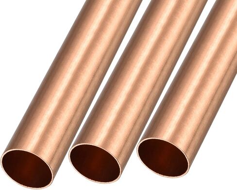 METALLIXITY Copper Tube (24mm OD x 1mm Wall T x 100mm L) 3Pcs, Straight Tubing - for Home Furnishing, Machinery, DIY Handicraft in Saudi Arabia