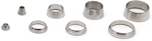 Metalwork 304 Stainless Steel Compression Tube Fitting 1/2" OD Union & 90 Degree Elbow & Tee Assortment Kit in Saudi Arabia