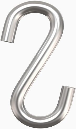 هوليس خطافات على شكل حرف S مقاس 3 انش على شكل حرف S متينة وثقيلة الاستخدام خطافات تعليق معدنية S (4 في كل عبوة) in Kuwait