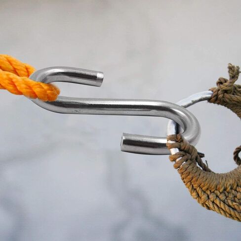 هوليس خطافات على شكل حرف S مقاس 3 انش على شكل حرف S متينة وثقيلة الاستخدام خطافات تعليق معدنية S (4 في كل عبوة) in Kuwait