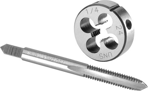 Burkit 1/4"-24 UNC مجموعة الصنبور والقالب، 1/4 x 24 UNC آلة الصنبور والقالب الدائري باليد اليمنى in Kuwait
