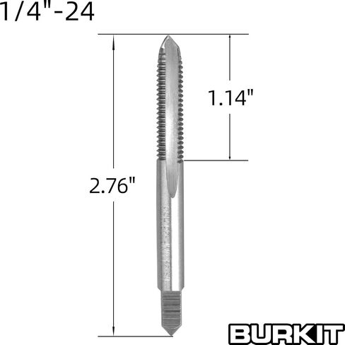 Burkit 1/4"-24 UNC مجموعة الصنبور والقالب، 1/4 x 24 UNC آلة الصنبور والقالب الدائري باليد اليمنى in Kuwait