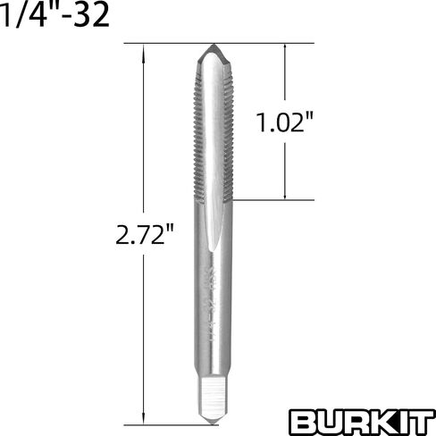 Burkit 1/4"-24 UNC مجموعة الصنبور والقالب، 1/4 x 24 UNC آلة الصنبور والقالب الدائري باليد اليمنى in Kuwait