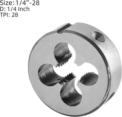 Burkit 1/4"-24 UNC مجموعة الصنبور والقالب، 1/4 x 24 UNC آلة الصنبور والقالب الدائري باليد اليمنى in Kuwait