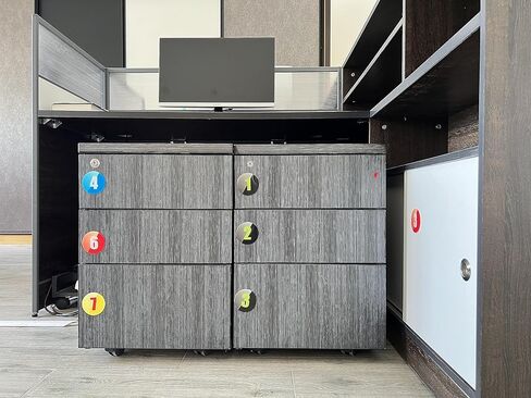 60 ملم أرقام طاولة دائرية أكريليك أرقام خزائن التخزين رقم الخزانة (1-10) الحانات المطاعم النوادي - أزرق 1 إلى 10 in Kuwait