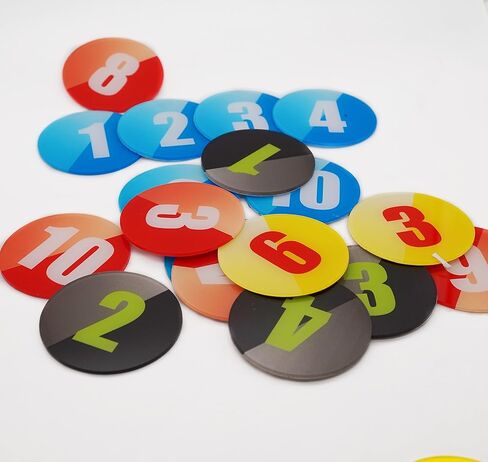 60 ملم أرقام طاولة دائرية أكريليك أرقام خزائن التخزين رقم الخزانة (1-10) الحانات المطاعم النوادي - أزرق 1 إلى 10 in Kuwait