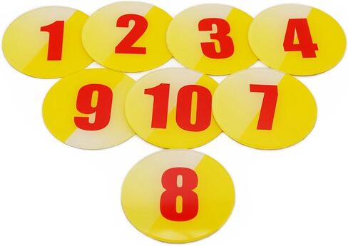 60 ملم أرقام طاولة دائرية أكريليك أرقام خزائن التخزين رقم الخزانة (1-10) الحانات المطاعم النوادي - أزرق 1 إلى 10 in Kuwait