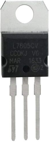 DAOKI 10 قطعة منظم الجهد IC الترانزستورات L7805CV L7805 5V 1.5A TO-220 3PIN MOSFET الترانزستورات لاردوينو + غرفة التبريد in Saudi Arabia