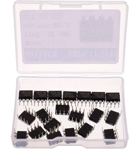 BOJACK UA741General Purpose High Gain Operational Amplifier UA741CN Single Op Amp DIP-8 (Pack of 20 pcs) in Saudi Arabia