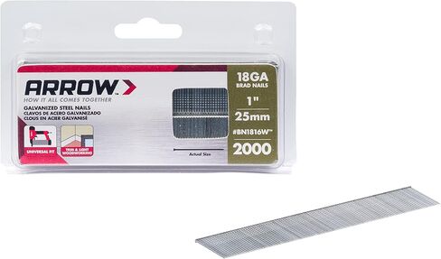 ارو فاستينر مسامير براد مقاس 1 انش BN1816WCS، مقاس 18، ابيض، عبوة من قطعة واحدة in Kuwait