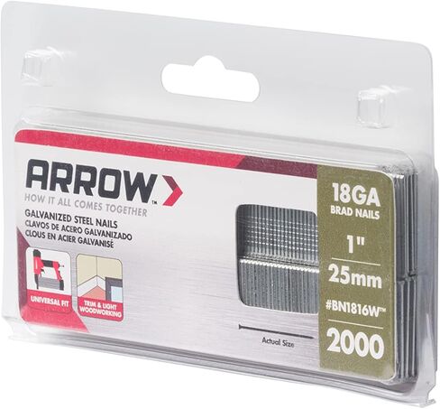 ارو فاستينر مسامير براد مقاس 1 انش BN1816WCS، مقاس 18، ابيض، عبوة من قطعة واحدة in Kuwait