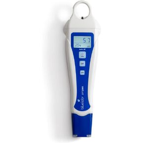 Bluelab pH Pen Meter and Probe Care Kit pH with Calibration Supplies, Storage Solution & Brush, Reliable Digital Tester for pH, Temperature in Soil and Solutions, Optimal Plant Health and Yield