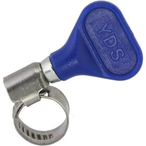 Butterfly Stainless Steel W2 Hose Clamp, Turn Key, 8-12 mm (5/16" to 1/2") Diameter Ranger, 9 mm Bandwidth (Pack of 10)