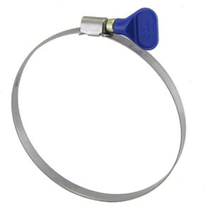 Butterfly Stainless Steel W2 Hose Clamp, Turn Key, 8-12 mm (5/16" to 1/2") Diameter Ranger, 9 mm Bandwidth (Pack of 10)