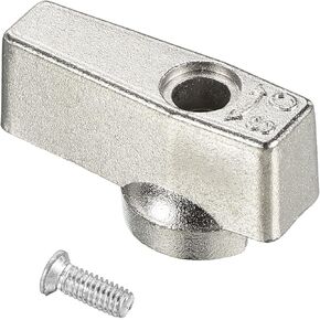 مقبض تحكم في الصمام مقاس 40 × 29 ملم من باتيكيل، بديل لمقبض مجنح كرنك من الحديد الزهر مع براغي للمطبخ والحمام، لون فضي in Kuwait