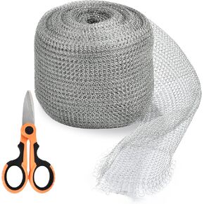 Akamino Stainless Steel Mesh Roll, 4" X 50 Feet Metal Fill Wire Blocker for Hole DIY Hole in Kuwait