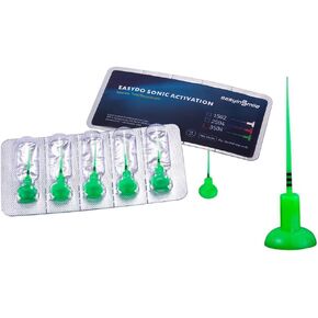 Easydo Endo Sonic Activation System نصائح إبرة 60 قطعة استبدال SOFE ومبرد إبرة قابل للانحناء (أخضر) in Kuwait