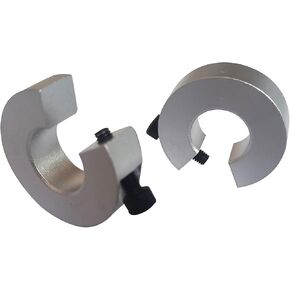 Hohitto Linear Rail Limit Fixing Rings, SBR20 Linear Rail Stop Collars Buffer Block Stopper for 20mm Motion Shaft Guide CNC Parts Tool Stop Collars (Pack of 2)