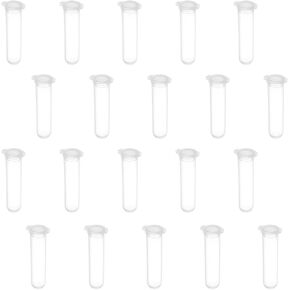 Bettomshin 200 قطعة 7 مل من أنابيب الطرد المركزي ذات القاعدة المستديرة، مع غطاء كبس، حاويات تخزين أنابيب اختبار الطرد المركزي البلاستيكية الصغيرة الشفافة لمختبر العلوم وخرز النبات وملح الاستحمام in Kuwait