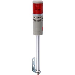 مصباح إشارة صناعي من LUBAN، مؤشر فلاش على شكل برج إنذار LED على شكل عمود، ضوء تحذير LED مكون من طبقتين مع صفارة للسلامة (24 فولت/صوت/إضاءة ثابتة) in Kuwait