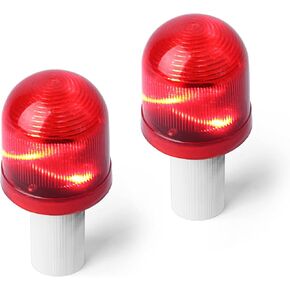 8 Pack Traffic Cone Topper Warning LED Light, Roadblock Flasher Lamp with 3 Flashing Modes for Collapsible Safety Cones, Parking in Kuwait