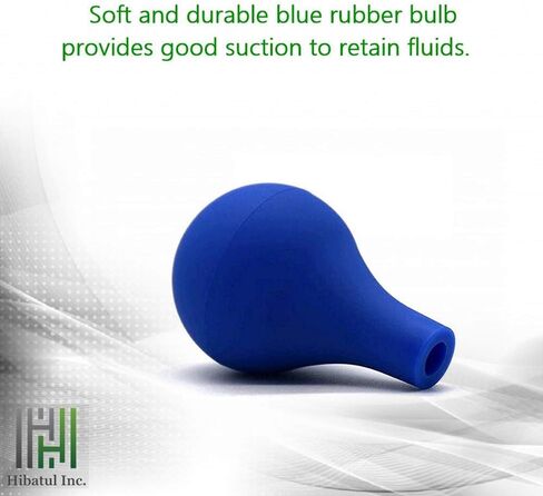 HIBATUL INC (عبوتان) قطارة طبية متدرجة من الزجاج، قطارة مختبر مع غطاء مطاطي أزرق ومقياس (10 مل (عبوتان)) in Kuwait
