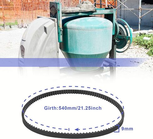 2X HTD540 خلاط أحزمة محرك مطاطية 900-99915-2 استبدال PIX أحزمة توقيت مسننة 9 مم عرض 5 مم الملعب متوافق مع Minimix 150 GX120 3.5HP in Saudi Arabia