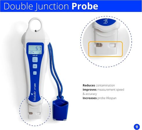 Bluelab pH Pen Meter and Probe Care Kit pH with Calibration Supplies, Storage Solution & Brush, Reliable Digital Tester for pH, Temperature in Soil and Solutions, Optimal Plant Health and Yield in Kuwait