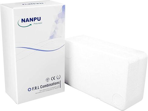نظام تجفيف الهواء NANPU 1/2 بوصة NPT - مرشحات هواء مزدوجة، مجموعة منظم ضغط الهواء - تصريف شبه تلقائي، وعاء بولي in Saudi Arabia
