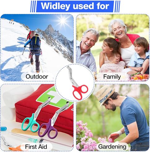 42 قطعة من مقص ضمادة القص للصدمات، مقص طبي للممرضات، مقص الطوارئ، مقص من الفولاذ المقاوم للصدأ، ألوان قوس قزح متنوعة لطبيب الممرضات in Kuwait