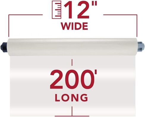GBC Thermal Laminating Film Roll, 2 Pack, NAP II, 1" Poly-In Core, 3 Mil Laminate Rolls, 12" x 200', School Lamination (3125913EZ) in Saudi Arabia