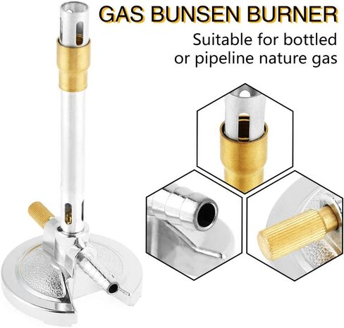 معيار موقد بنسن، ضوء غاز موقد بنزن أحادي الأنبوب الصغير لمعدات تسخين المختبر السائل. in Kuwait