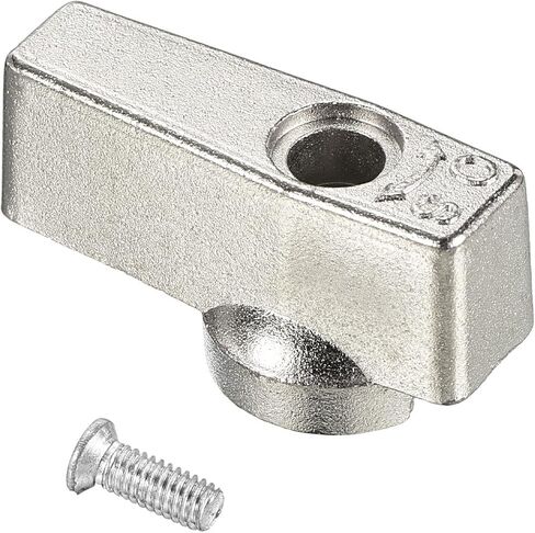 مقبض تحكم في الصمام مقاس 40 × 29 ملم من باتيكيل، بديل لمقبض مجنح كرنك من الحديد الزهر مع براغي للمطبخ والحمام، لون فضي in Kuwait