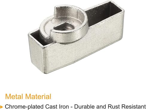 مقبض تحكم في الصمام مقاس 40 × 29 ملم من باتيكيل، بديل لمقبض مجنح كرنك من الحديد الزهر مع براغي للمطبخ والحمام، لون فضي in Kuwait